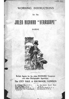 Richard J Verascope manual. Camera Instructions.